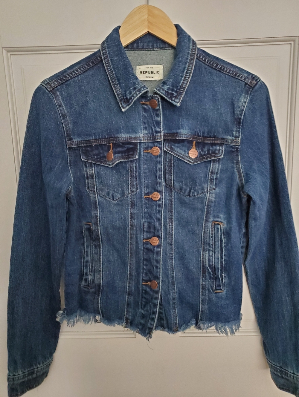For The Republic Blue Denim Jacket